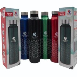 Shri Hari Plastoware Steel Duo Stainless Steel Water Bottle 1000ml 